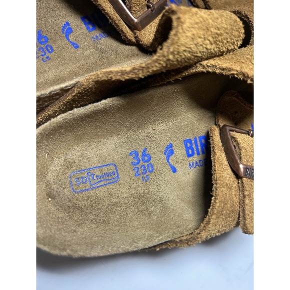 Birkenstock Arizona Mink Suede Leather Soft Footbed Size 36; 230 L5 - Picture 5 of 6